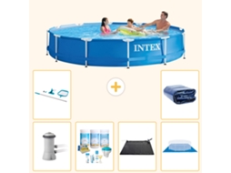 Intex Piscina Com Estrutura Redonda - 366x76 Cm - 7-peças S20477