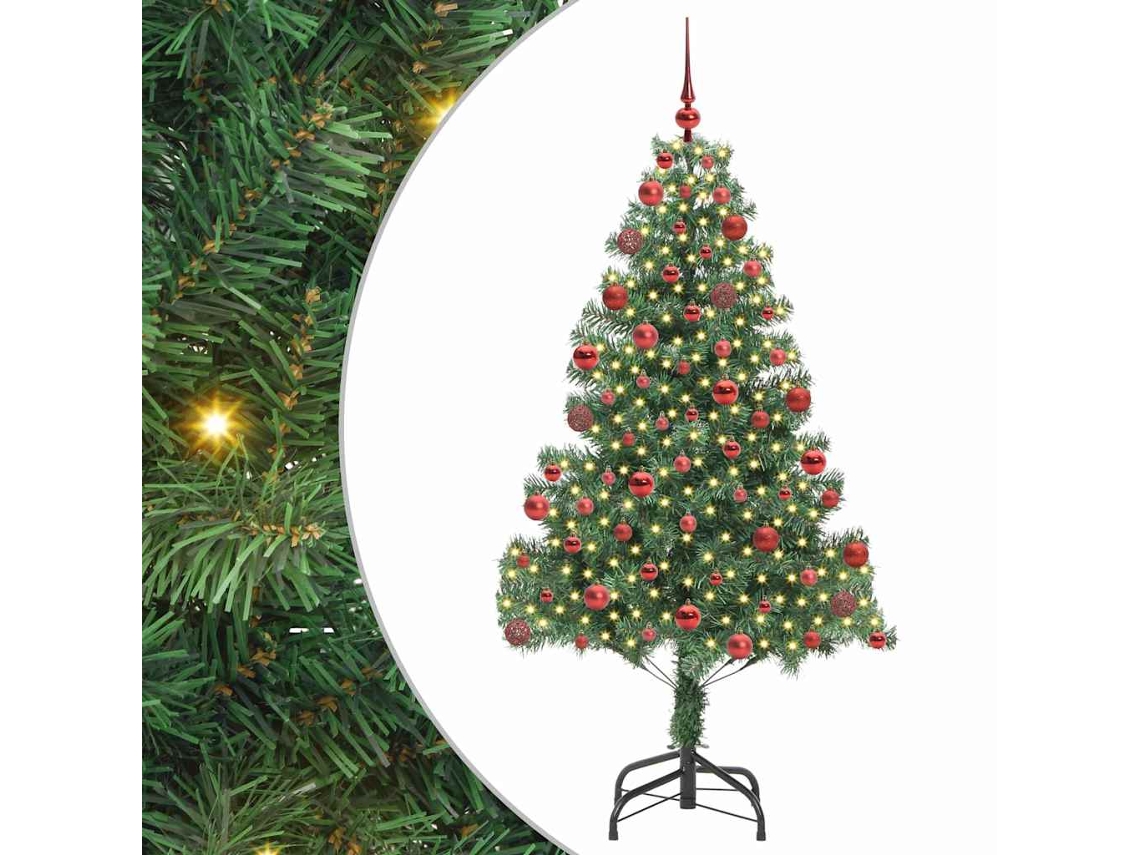 Árvore De Natal Artificial Com Led Vidaxl Verde Pvc (180 Cm)