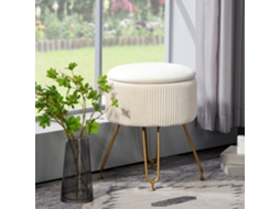 Banco, Banco De Armazenamento, Com Almofada, Material Aço Inoxidável, Para Sala, Quarto, Branco, de Alta Qualidade, Design Moderno, Antiderrapante