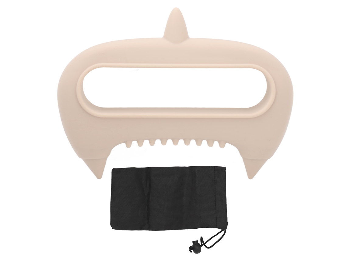 Massageador De Fáscia Para Celulite Com Nós De Massagem 3d Em Silicone Bege Para Massagem De Acupuntura E Relaxamento