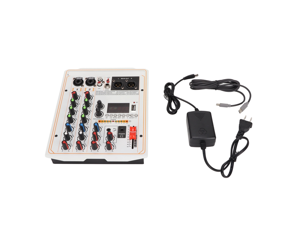 Mixer de Áudio 4 Canais LAXISCREED Usb Bluetooth