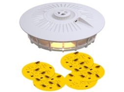 Armadilha para pulgas com lâmpada de luz e 5 almofadas adesivas, para gatos e cães