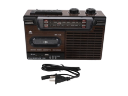 Gravador de fita portátil com rádio de 4 bandas | EOOCOO