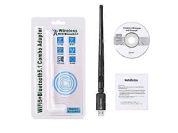 Dongle Usb Wifi Placa De Rede Sem Fio Bt5.1 Receptor De 1300 Mbps Antena De Alto Ganho 6dbi Adaptador Sem Fio Enjoy Slowmoose