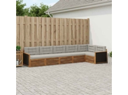 Vidaxl Conjunto De Sofás Para Exterior 6 Unid. Poliéster