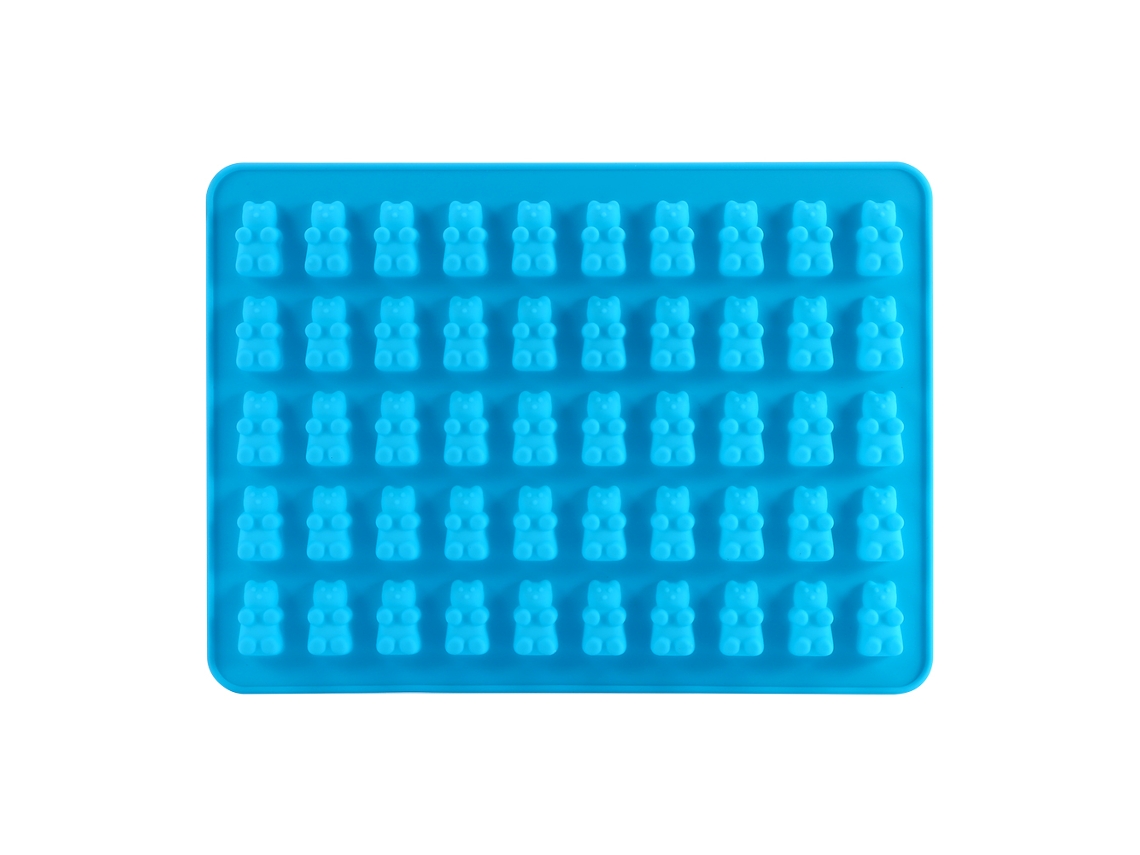Molde De Silicona Para Chocolate E Doces Com 50 Cavidades De Urso, Xl Para Assar E Sorvetes