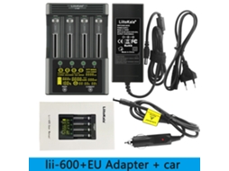 Lurelia Carregador De Bateria 3,7v 1,2v 4 Canais 1,65v 2,2v Para Baterias De Lítio Com Visor Lcd