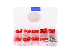 Kit de Parafusos Arruelas CNC Alumínio para carros RC, porcas, suportes, Tête de Coupe, Rondas | S/MARCA