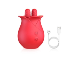 Vibrador De Brinquedo Rosa Para Mulheres, Estimulador De Lamber A Lngua Do Clitris (vermelho)