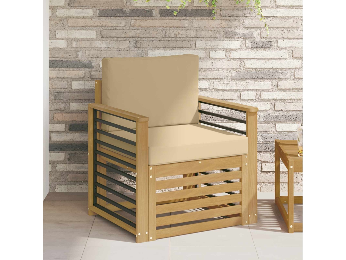 Vidaxl Conjunto De Sofás Para Exterior Poliéster Branco