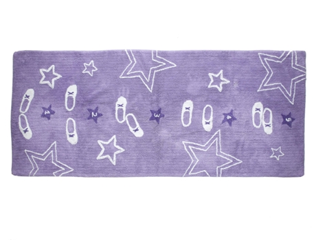 Tapete ARATEXTIL Pasos (Algodão - Roxo - 120x160cm)
