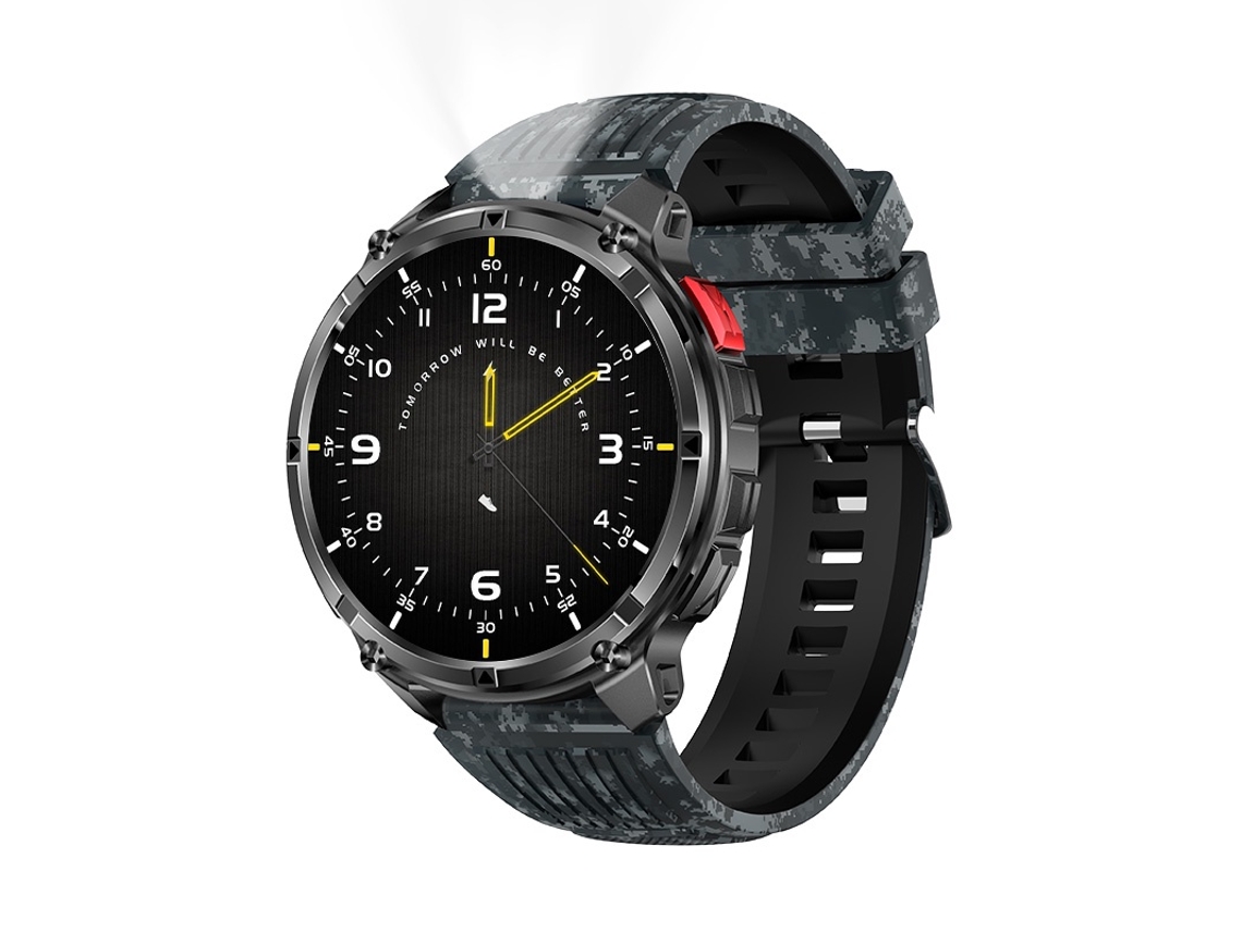 Smartwatch Qs10 Com Tela Ips De 1,7 Polegadas, Bateria De 1100 Mah, Chamadas Bluetooth E Monitoramento De Saúde (preto)