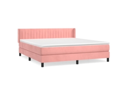 Box Spring Bed, Box Spring Beds Vidaxl Cor-de-rosa Veludo (160 X 200 Cm)