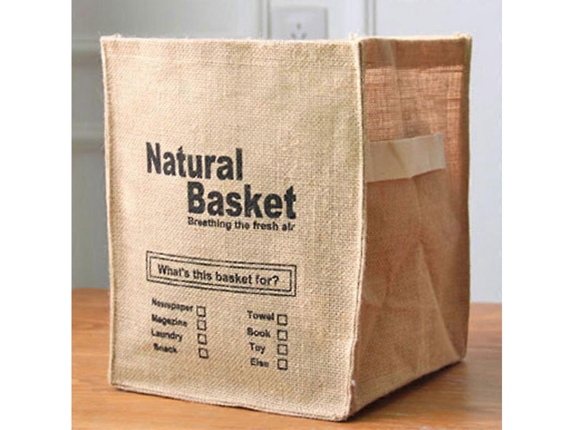 Cesto Dobrável De Juta Para Guardar Roupas Íntimas Olysi Shop