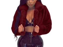 2026 jaqueta de Pelúcia para Mulher Curta Rosa Quente Sherpa Casaco Macio Forro Polar Roupa Casual de Inverno