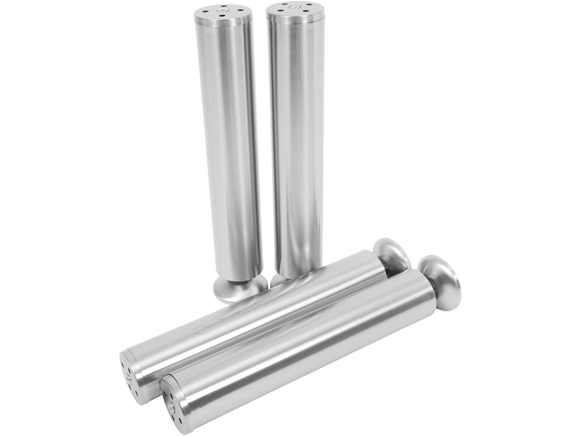 Nuobesty Conjunto De 4 Pés Niveladores Ajustáveis Em Aço Inoxidável Para Móveis, Armários, Sofás E Mesas Ajuste De