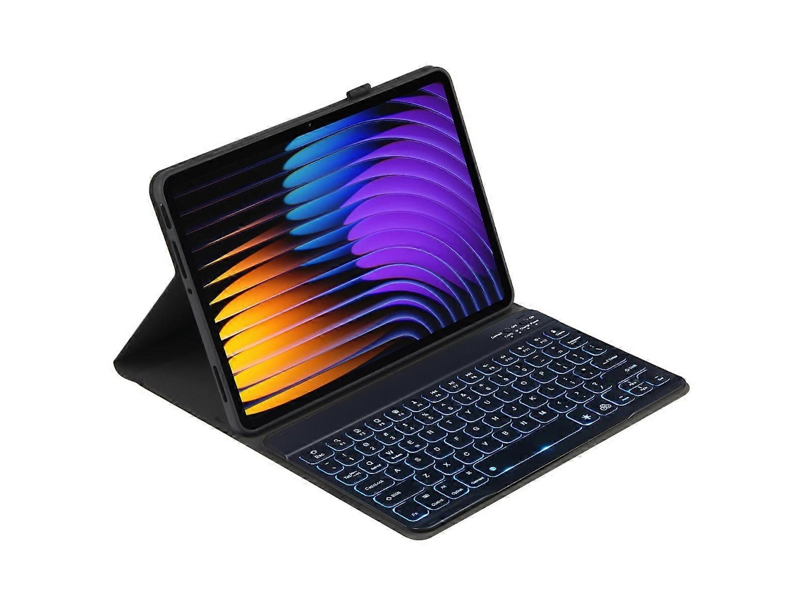 Capa De Couro Para Tablet Xiaomi Pad 7 / Pad 7 Pro 11.2 Com Teclado Retroiluminado Pxd-mi7.