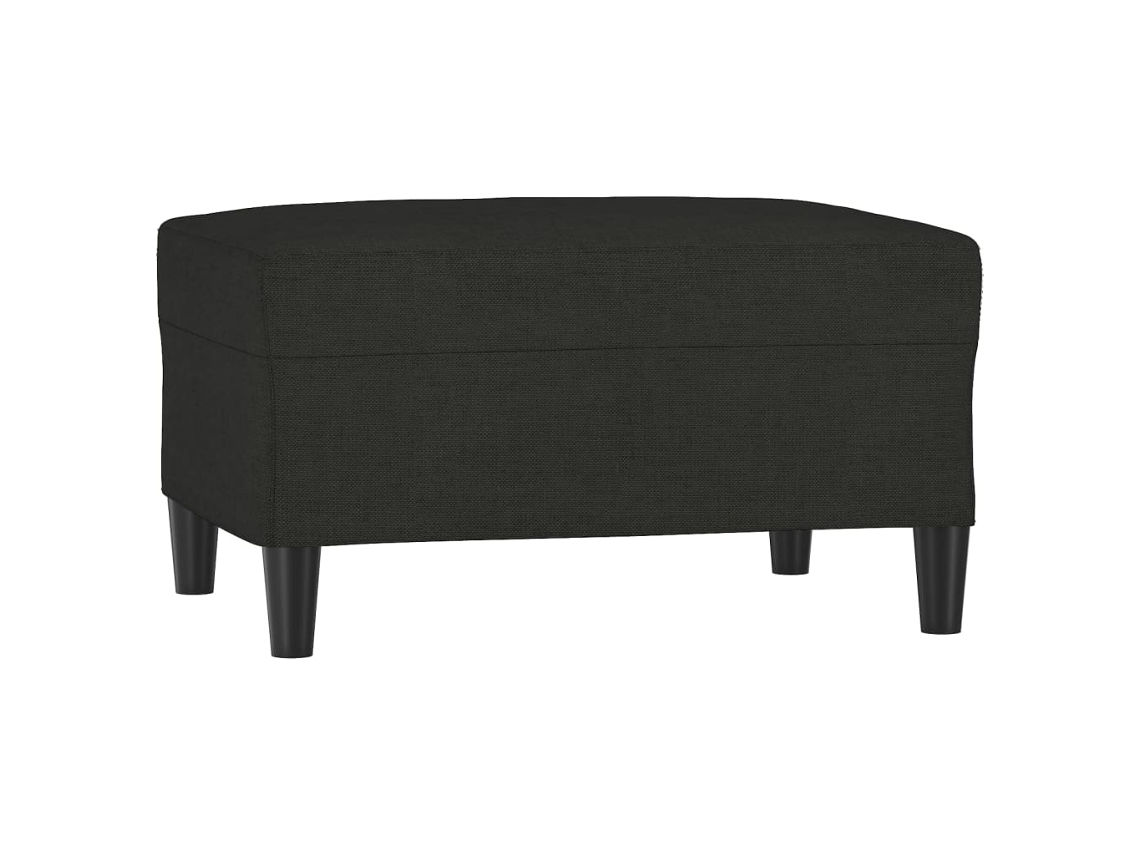 Footstool, Footstools Vidaxl Preto Tecido (70 X 55 X 41 Cm)