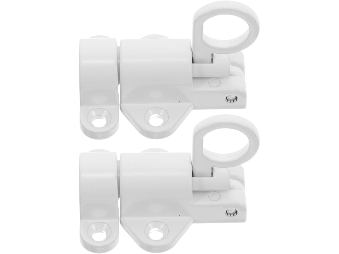 Fecho De Porta E Janela Com Travamento Automático Em Liga Alumínio, 1par, Branco