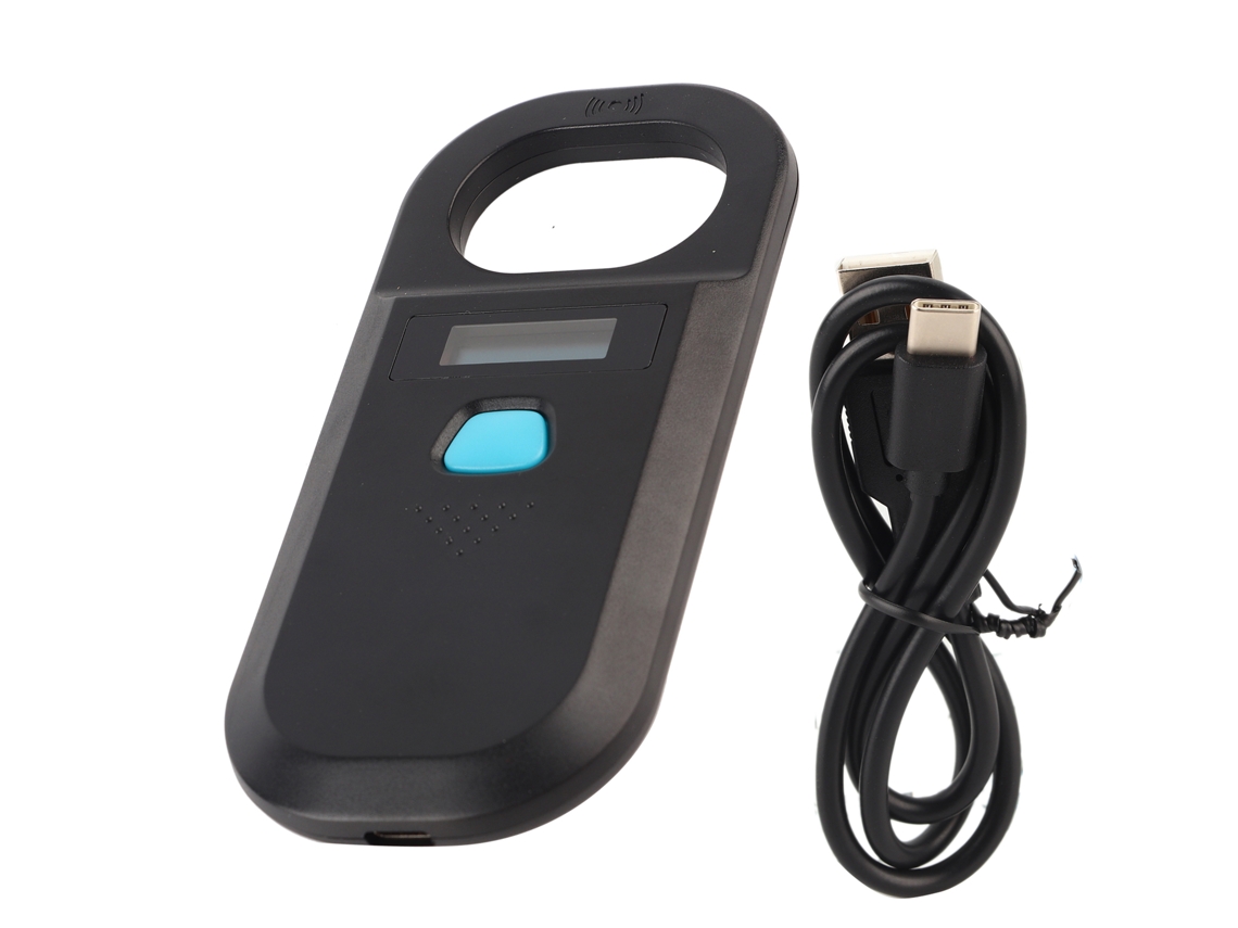 Lector De Chips Para Animales Escáner Portátil De Mascotas Con Pantalla Oled