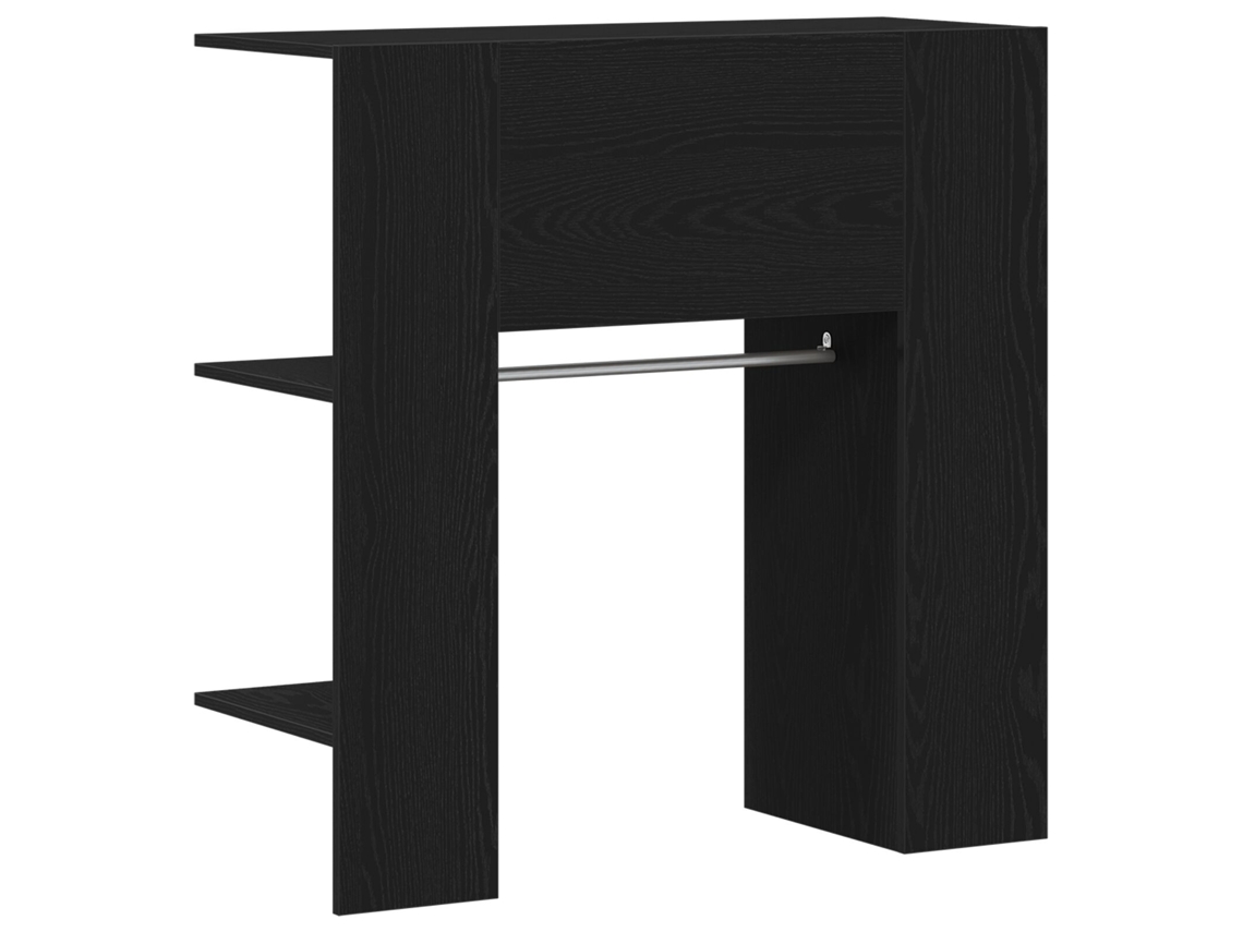 Conjunto 1 Guarda-roupa Moderno Vidaxl Preto Derivados De Madeira (97,5 X 37 X 99 Cm)