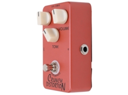 Pedal de Guitarra Monobloco de Distorção Clássico de Rock Britânico, Vermelho Escuro, com Bypass Verdadeiro AQUAFORGE