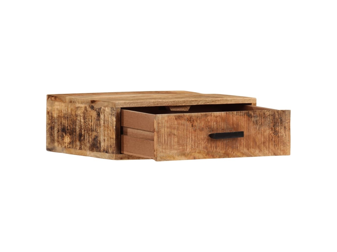 Mesa cabeceira | Servo-burro | Armário Cabeceira Parede 40x30x13,5 Cm Madeira Mangueira Maciça
