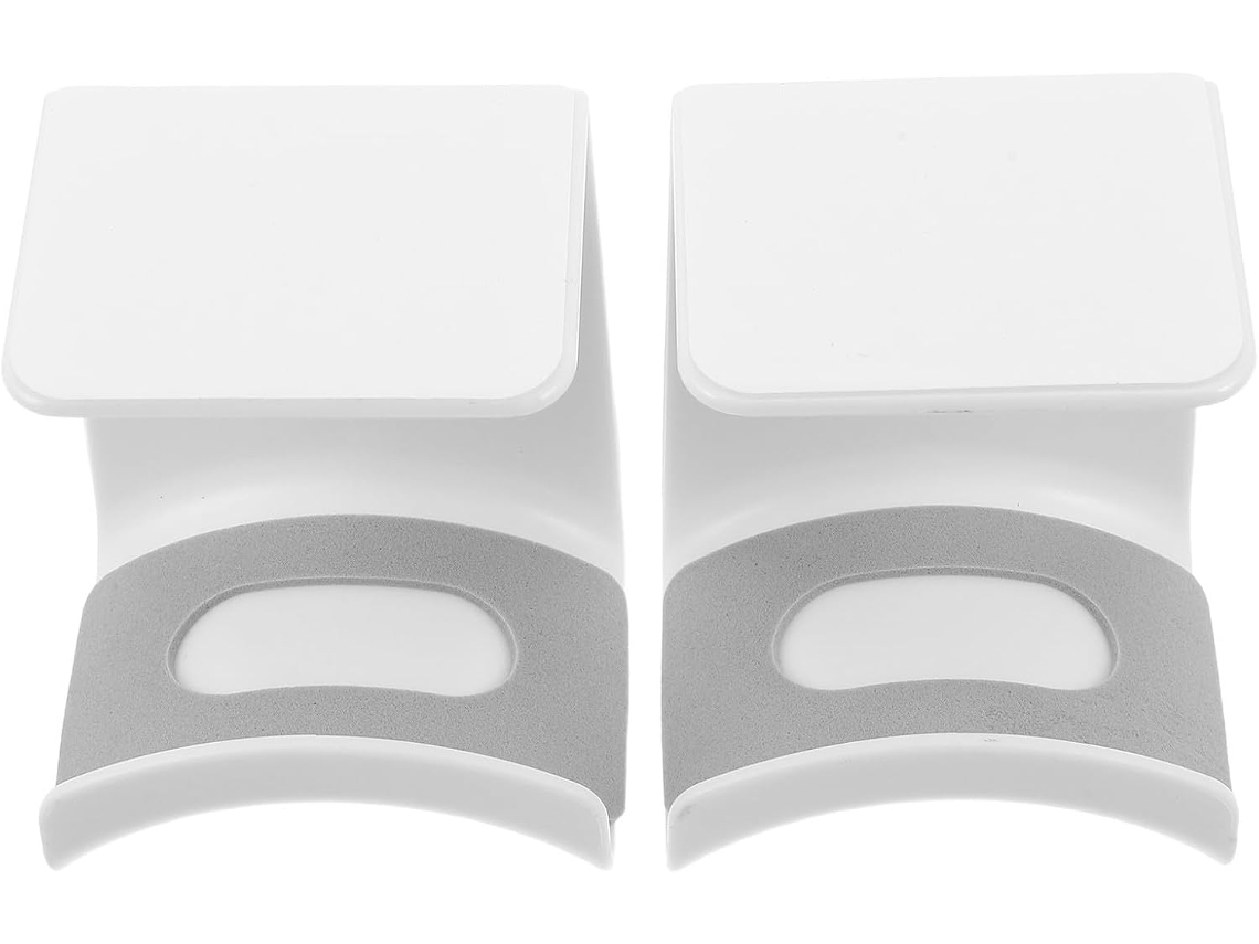 Suporte Para Fone De Ouvido Gamer Artibetter Em Plástico Branco, 2 Unidades, Gancho De Mesa Compacto Para Organizar