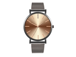 Reloj De Moda Para Parejas Con Correa De Malla Dial Redondo Cuarzo Unisex