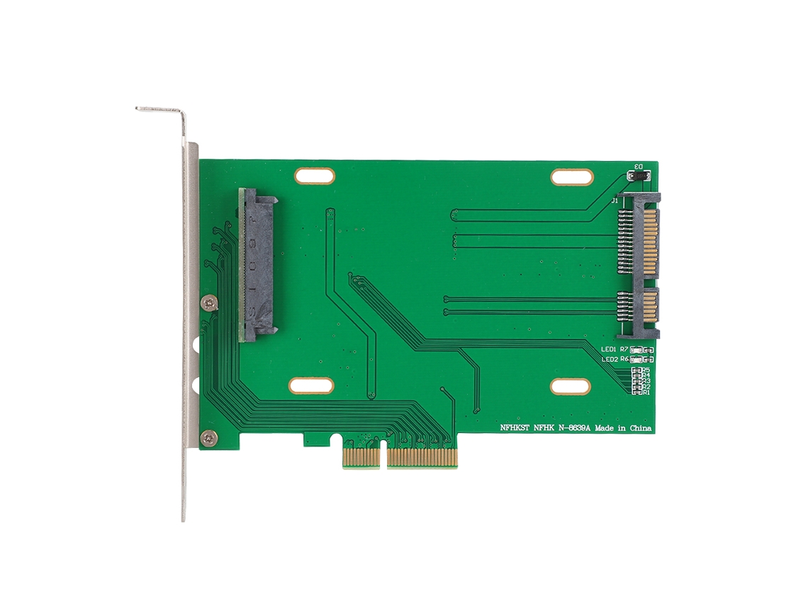 Adaptador De Placa De Elevação Pcie X4 Para Ssd Nvme U.2 De 2,5 Polegadas Sf8639 Para Intel Samsung
