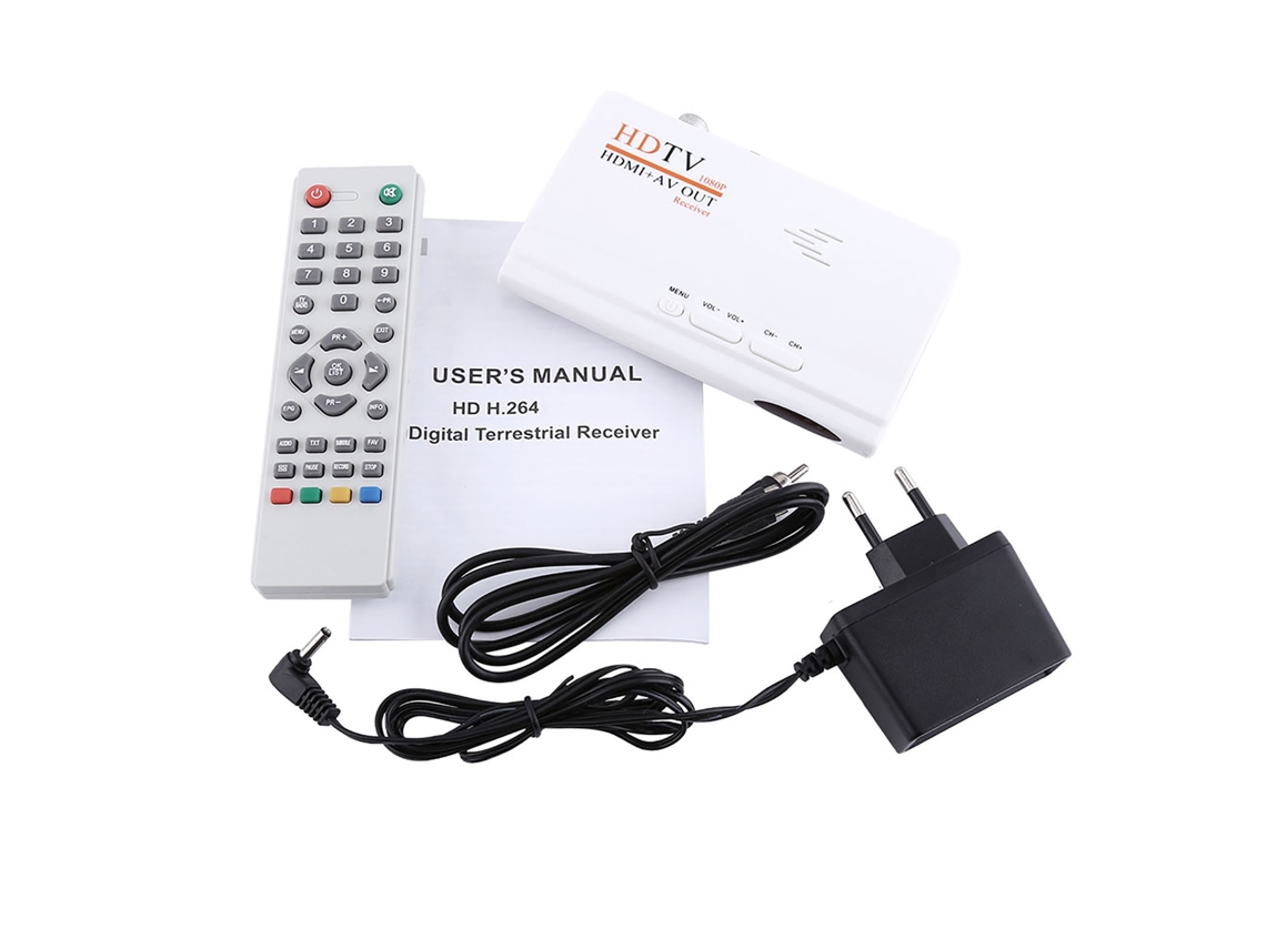 Aetheria receptor de Tv Digital Terrestre Hdmi 1080p Caixa de Tv Sem Porta Vga Controle Remoto