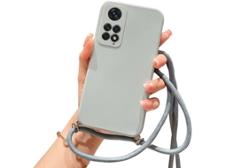 Correia Móvel Colar para Xiaomi Xiaomi 11T Pro/11T HONGWE. Silicone Textura Macia Anti-Choque