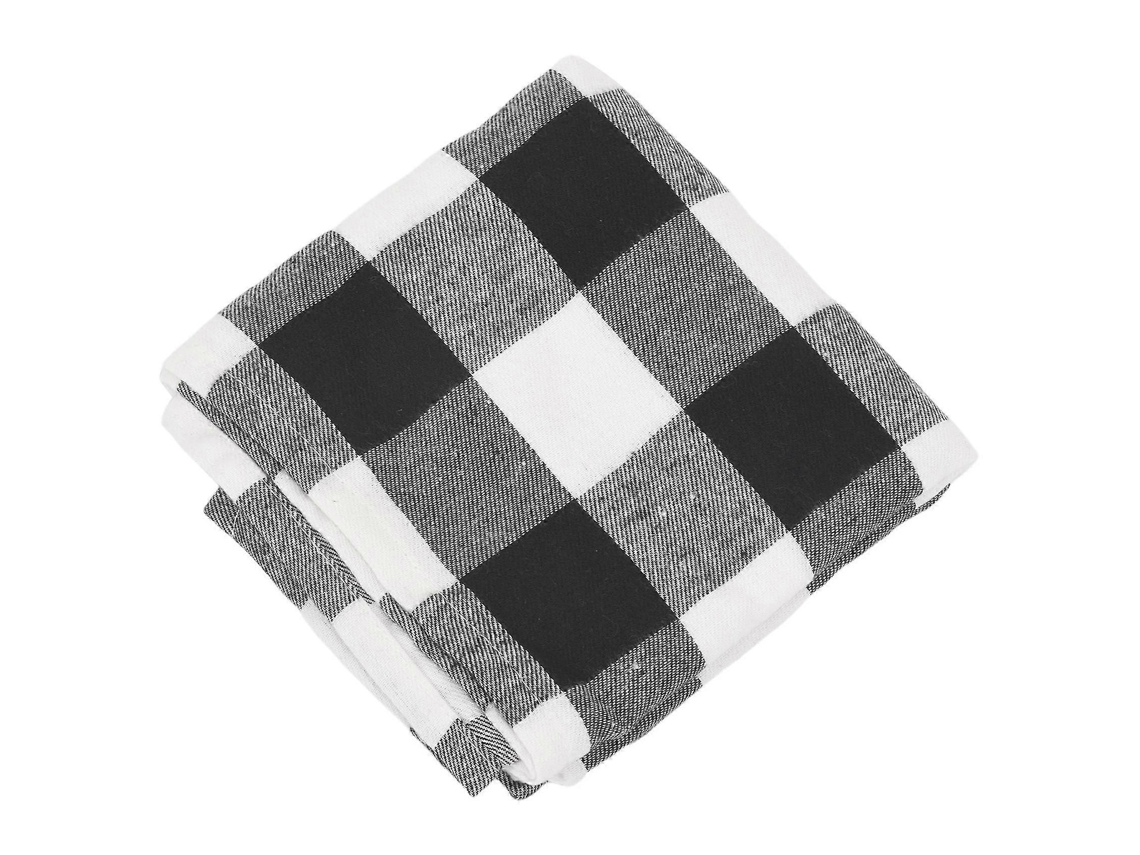 Guardanapos Xadrez Em Preto E Branco, Design Moderno, Perfeitos Para Jantar Em Família, Natal, Festa De Aniversário, Decoração De Casa