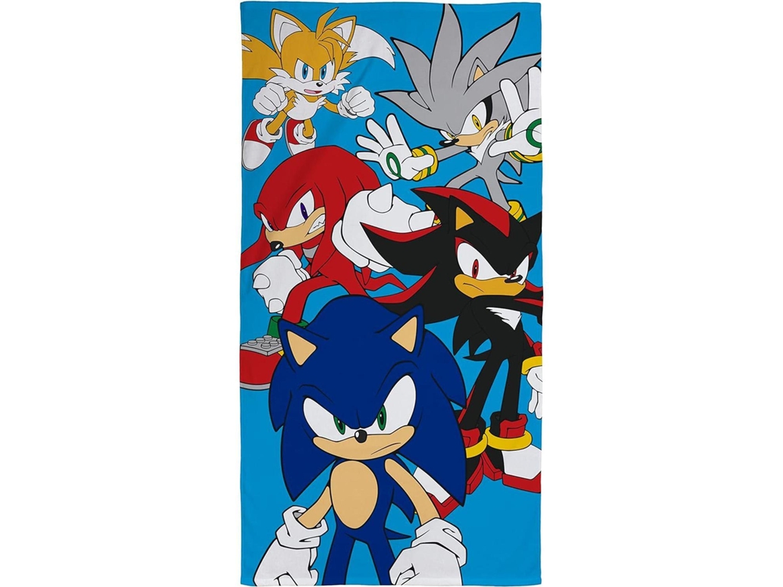Toalha Sonic The Hedgehog Personagens Tamanho Único Multicolorida BRILVIBERA