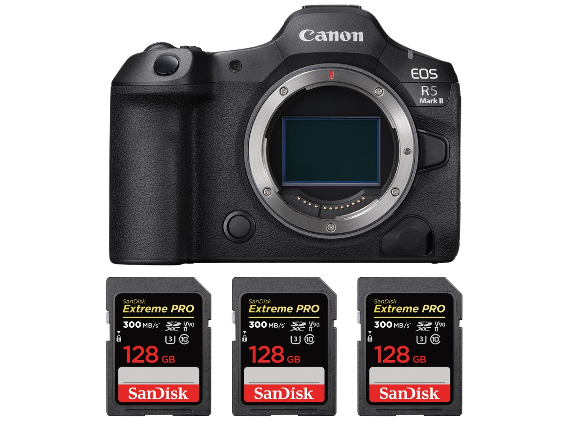 Eos R5 Mark Ii + 3 Sandisk 128gb Uhs ii 300mb/s + Ebook “20 Dicas para Fotos Que Impressionam” CANON