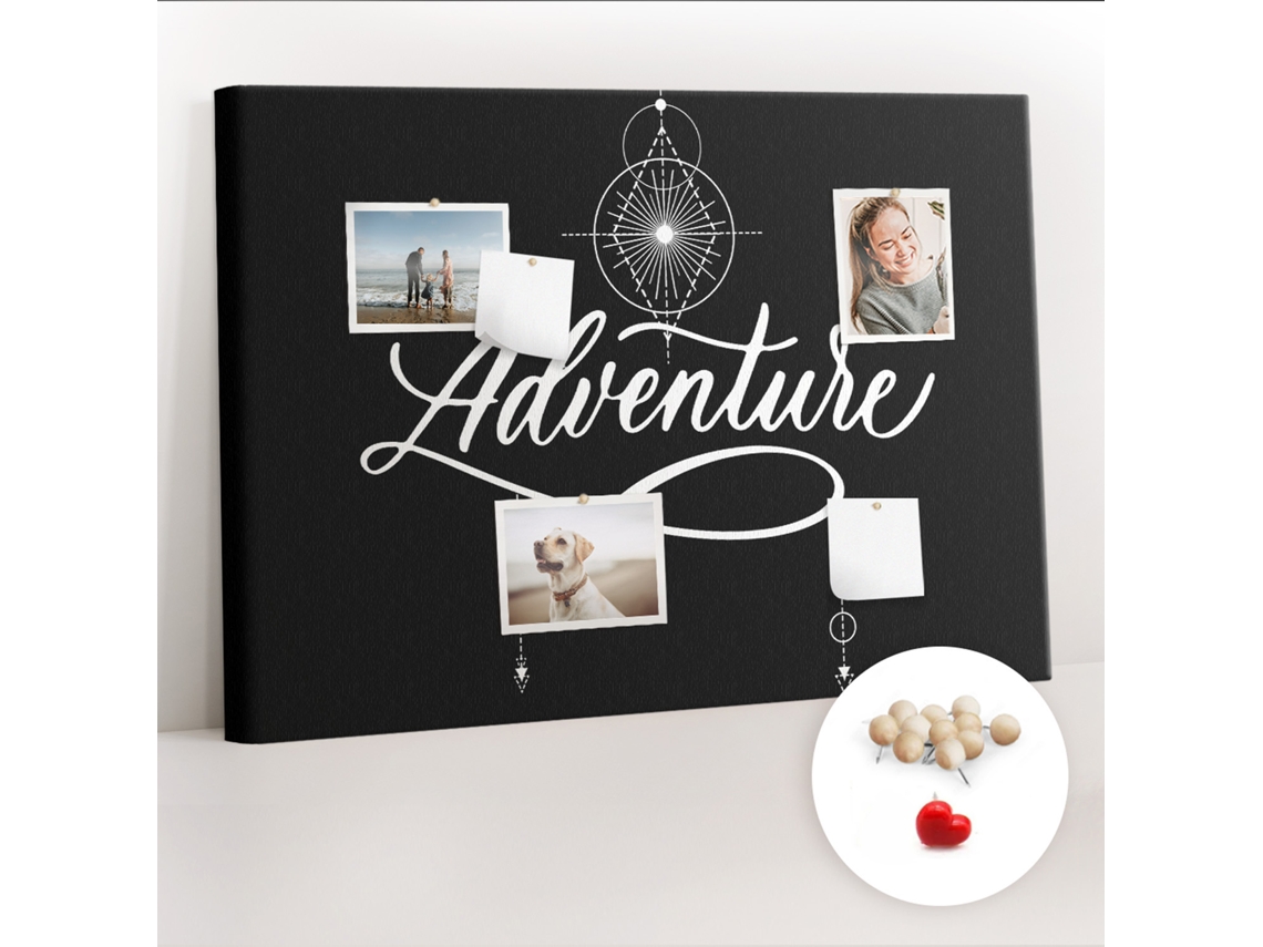 Painel De Cortiça Para Parede Aventura Para O Quarto Das Crianças Espelharte (100x70 Cm)