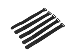 5pcs Conjunto De Cintas De Fixação Ajustáveis Nylon Para Guidão De Bicicleta Duuti Para Ciclismo Esportivo (preto)