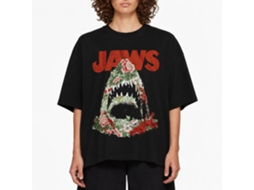 Rockinstone Jaws Movie Inferior Black Adult T-shirt Size:xxxl