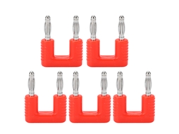 5pcs plugue duplo banana j.20004 19mm latão com níquel 4mm conector 2 vias para equipamentos eletrônicos