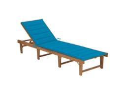Sun Lounger, Sun Loungers Vidaxl Azul Madeira De Acácia (n/a)
