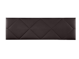 Cabeceira estofada SPYGA para Cama 150 Couro Chocolate ( 160 x 50 x 7 cm)