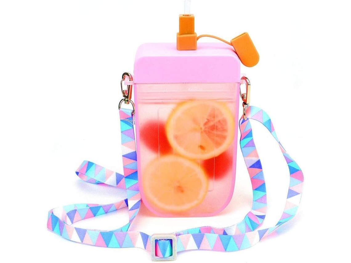 Botellas De Água Para Crianças Com Canudo, Design Anti-vazamento De Tritan Seguro Criativo Paleta De Sorvete
