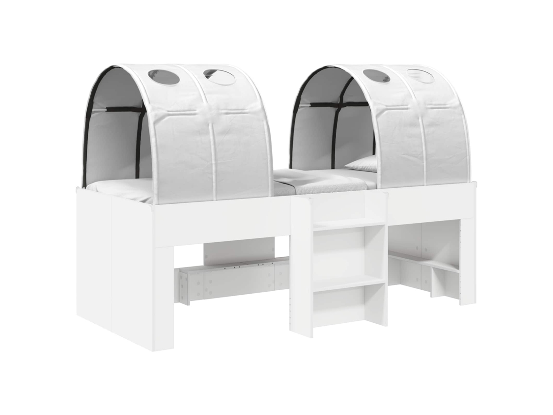 Cama com Túnel 4 Pcs Branco Derivados de Madeira MAISON EXCLUSIVE