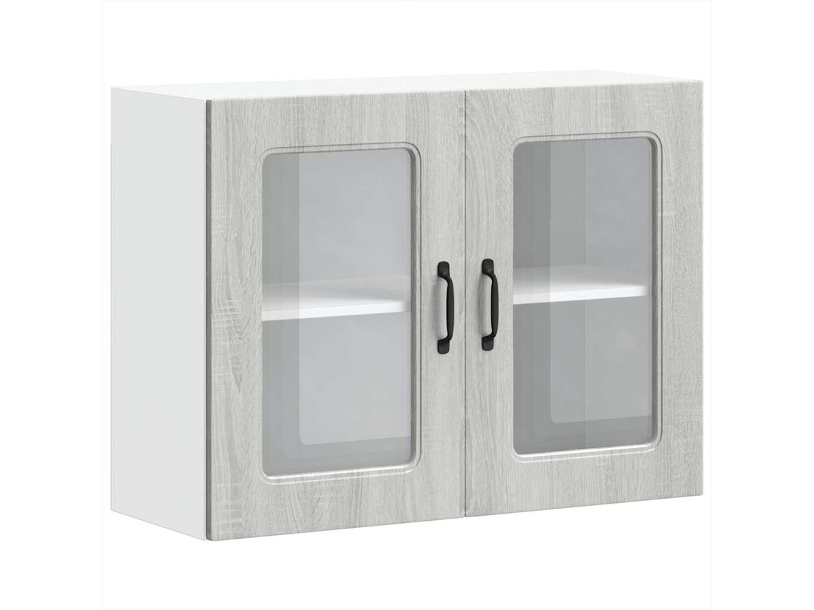 Conjunto 1 Armário De Parede Da Cozinha Vidaxl Cinzeto Derivados De Madeira (80 X 31 X 60 Cm)