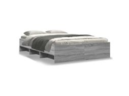 Estrutura de Cama MAISON EXCLUSIVE Derivados de Madeira Cinza Sonoma (120x200 cm)