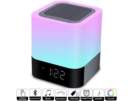 Luminária de mesa com controle táctil e alto-falante Bluetooth CRRYNUO