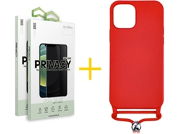 Capa + 2 Películas para iPhone 11 Pro Max SKYHE Vermelho