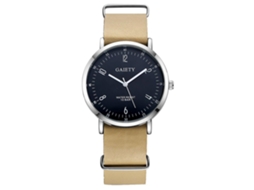 Reloj De Pulsera Analógico De Cuarzo Para Hombre Gaiety Con Correa De Pu Beige