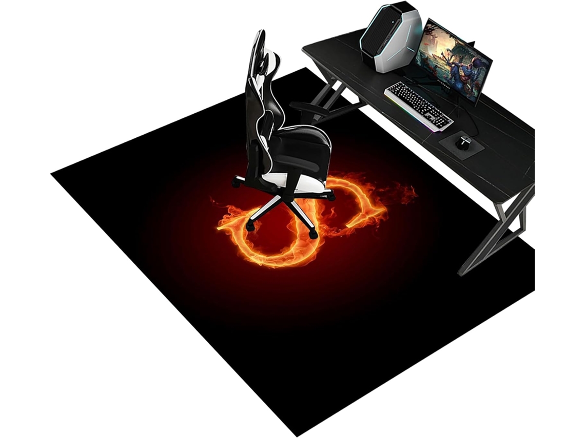 Tapete Cadeira Gamer Escritório Protetor Piso Antiderrapante 90 X 120 Cm Xunzheng