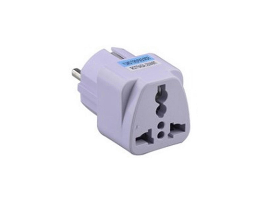 Adaptador De Viagem Universal, Redondo, 2 Pinos, Ue Para Eua, Carregamento Rápido, Portátil, Branco, Compatível Com Países Europeus E Asiáticos